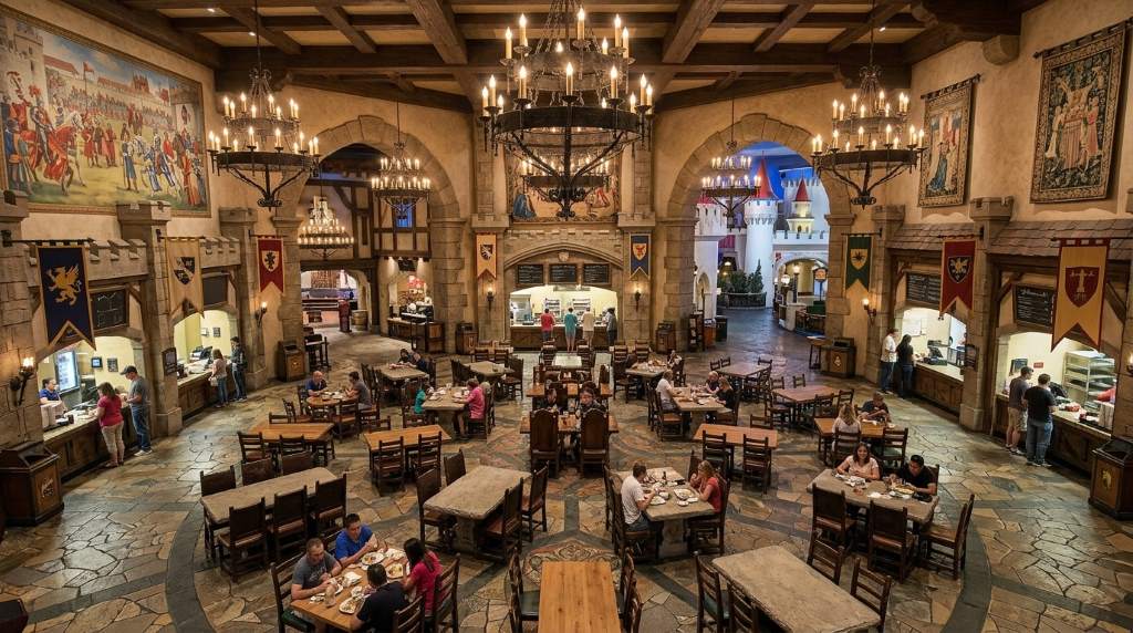 Castle Walk Food Court inside Excalibur Hotel Las Vegas